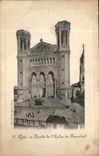 CPA Lyon Facade de l'Eglise de Fourvriere 