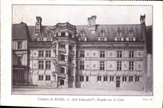 CPA Chateau de Blois Aile Francois Ier Facade sur la Cour 