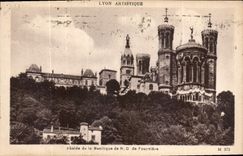 CPA Lyon Artistique Abside de la BAsilique de N D de Fourvriere 