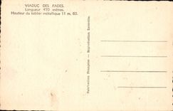 CPA Viaduc des Fades 