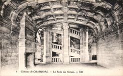 CPA Chateau de Chambord la Salle des Gardes 
