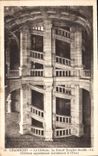 CPA Chambord le Chateau le Grand Escalier double Chateau appartenant maintenant a l'Etat 