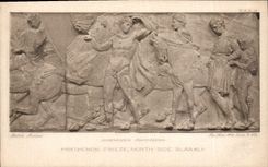 CPA Horsemen Preparing Parthenon Frieze North Side Slab XLII 
