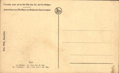 CPA Circuits auto de la Ste Nle des Ch de Fer Belges Autoritten Van Nle Mpij Van Belgishe Spoorwegen