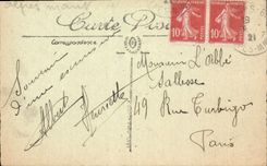 CPA Saint Honorat Ile de Lerins l'Ancien Monastere a travers les Pins 