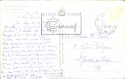 CPA La Cote d'Azur Cannes un coin de la Corniche vue sur le Port et le Suquet 