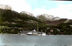 CPA Menton Saint Bernard Depart du Bateau France 