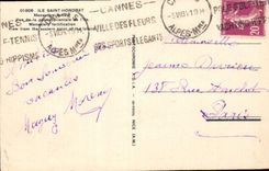 CPA Ile Saint Honorat Monastere fortifie vue de la Pointe orientale de l'Ile 