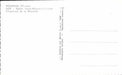 CPA Poitiers Vienne Eglise Saint Hilaire le Grand Chapiteau de la Discorde 