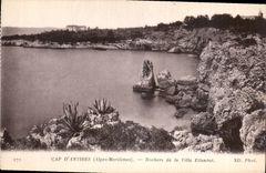 CPA Cap d'Antibes Alpes Maritimes rochers de la Villa Eilenroc 