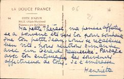 CPA Cote d'Azur Nice Alpes Maritimes Panorama pris du Chateau 