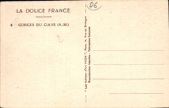 CPA La Douce France Gorges du Cians A M 