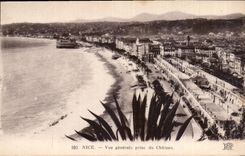 CPA Nice vue generale prise du Chateau 