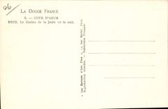 CPA La Douce France Cote d'Azur Nice le Casino de la Jetee vu la nuit 