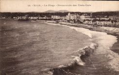 CPA Nice la Plage Promenade des Etats Unis 