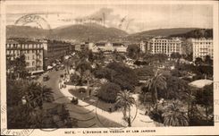 CPA Nice l'Avenue de Vedun et les Jardins 