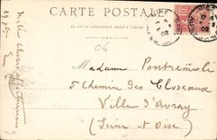 CPA Cote d'Azur la Plage pres du Casino des Fleurs 