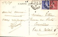 CPA Nice Entre les Pergolas 