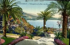 CPA Monte Carlo Echappee sur la Mer vers Roquebrune 
