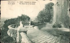 CPA Cote d'Azur Nice Cascade du Chateau 