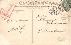 CPA Chateau de Pierrefonds vue prise du Lac 