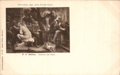 CPA Munchen Susanne im Bade Rubens