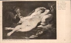 CPA Rubens Der Eremit und die schlafende