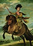 CPA Velasquez Portrait equestre de Don Baltazar Carlos Musee du Prado 