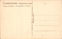 CPA Chateaux de la Loire Chateau de Blois Aile Louis XII le Portail 
