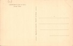 CPA Cheverny Loir et Cher Grand Salon 