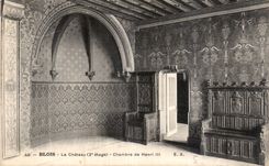CPA Blois le Chateau 2e etage Chambre de Henri III 