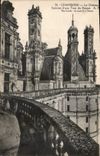 CPA Chambord le Chateau Sommet d'une Tour du Donjon 