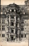 CPA Chateau de Blois Aile Francois Ier Soubassement du Grand Escalier 