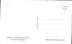 CPA St Sauveur H P le pont Napoleon 