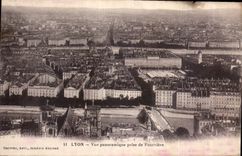 CPA Lyon vue panoramique prise de Fourviere 