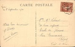 CPA Lyon la fontaine bartholdi et l'hotel de ville