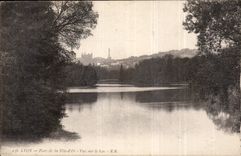 CPA Lyon parc de la tete d'Or vue sur le lac 