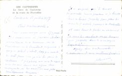 CPA Cauterets le Gave de Cauterets et la royte de Pierrefite 