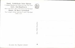 CPA Saint Jean Baptiste detail Cathedrale Saint Bavon l'Agneau Mystique par Hubert et Jean Van Eyck 