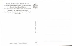 CPA Le Pere Etrnel detail Cathedrale Saint Bavon l'Agneau Mystique par Hubert et Jean Van Eyck 