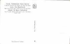 CPA Le Pere Eternel Cathedrale Saint Bavon l'Agneau Mystique par Hubert et Jean Van Eyck 