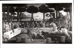 CPA Boticelli la Histor a de Nastagio 