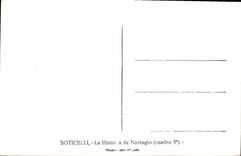 CPA Boticelli la Histor a de Nastagio 