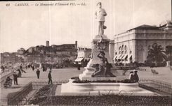 CPA Cannes le monument d'Edouard VII 