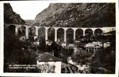 CPA Les Gorges du loup vue generale et le viaduc 