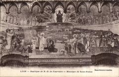 CPA Lyon Basilique de N D de Fourviere Mosaique de Saint Pothin 