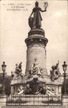 CPA Lyon la Place Carnot et le Monument de la Republique 
