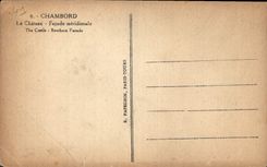 CPA Chambord Le Chateau Facade meridionale 