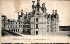 CPA Chateau de Chambord Vue prise a l'Ouest 