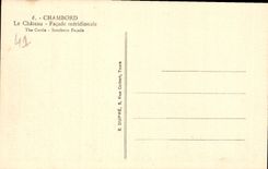 CPA Chambord Le Chateau Facade meridionale 